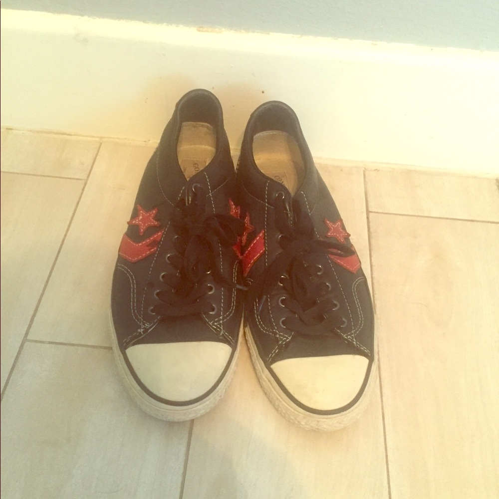 Converse John Varvatos Black and Red Low